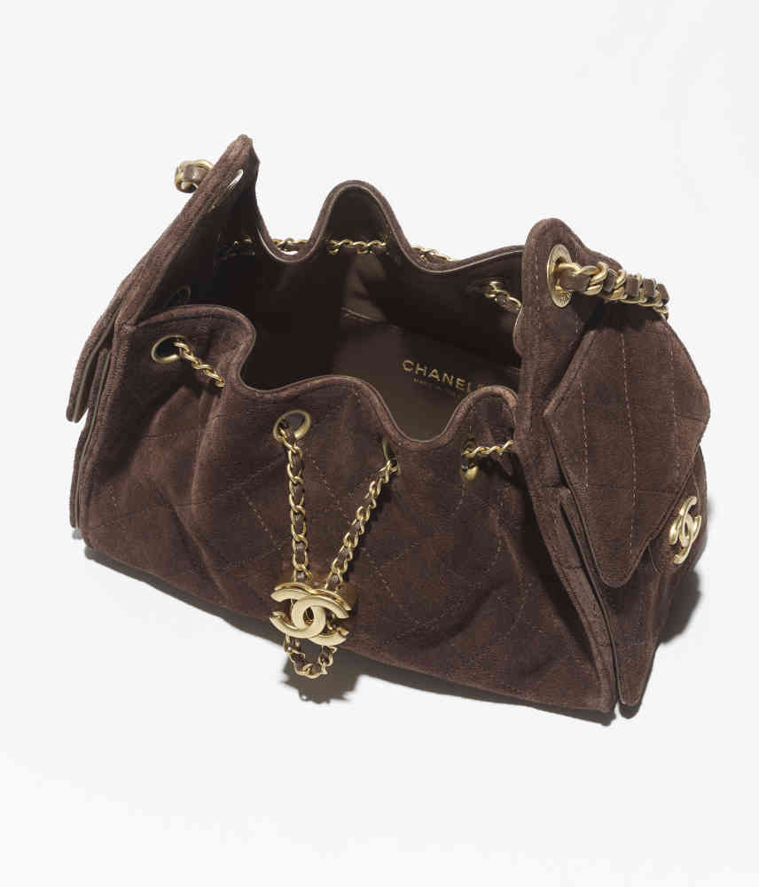 Chanel Maxi Dark Brown Iconic Shoulder Bag-thumb-1