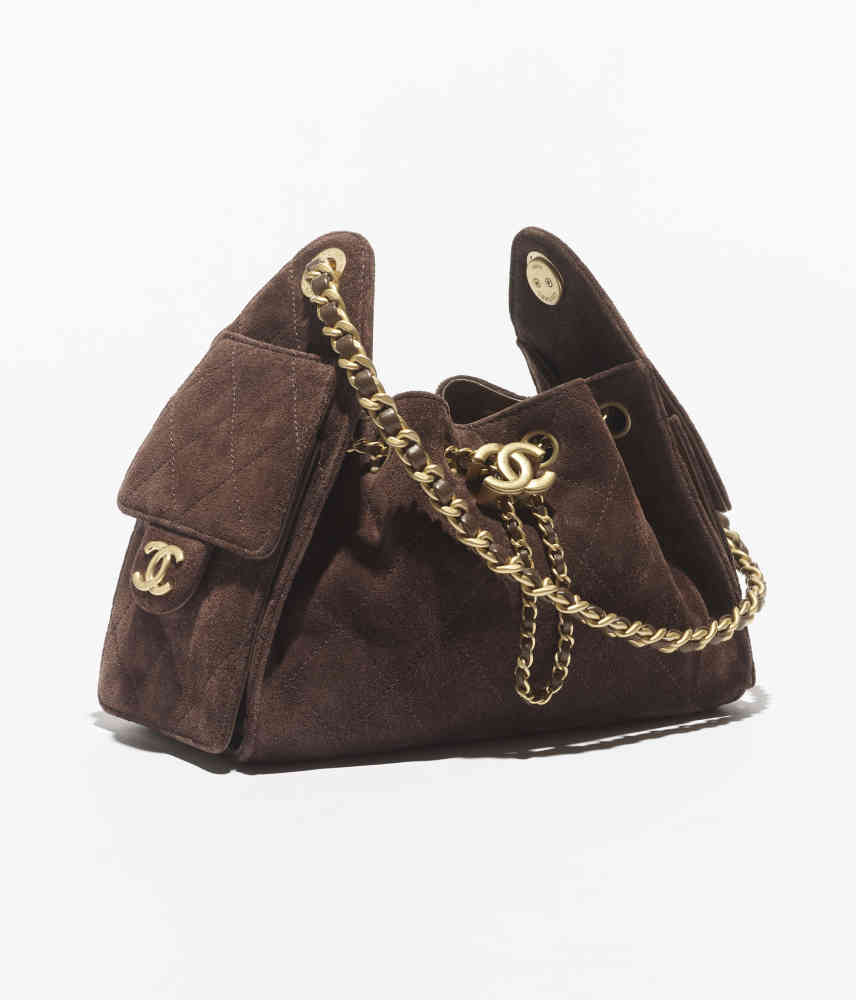 Chanel Maxi Dark Brown Iconic Shoulder Bag-thumb-2