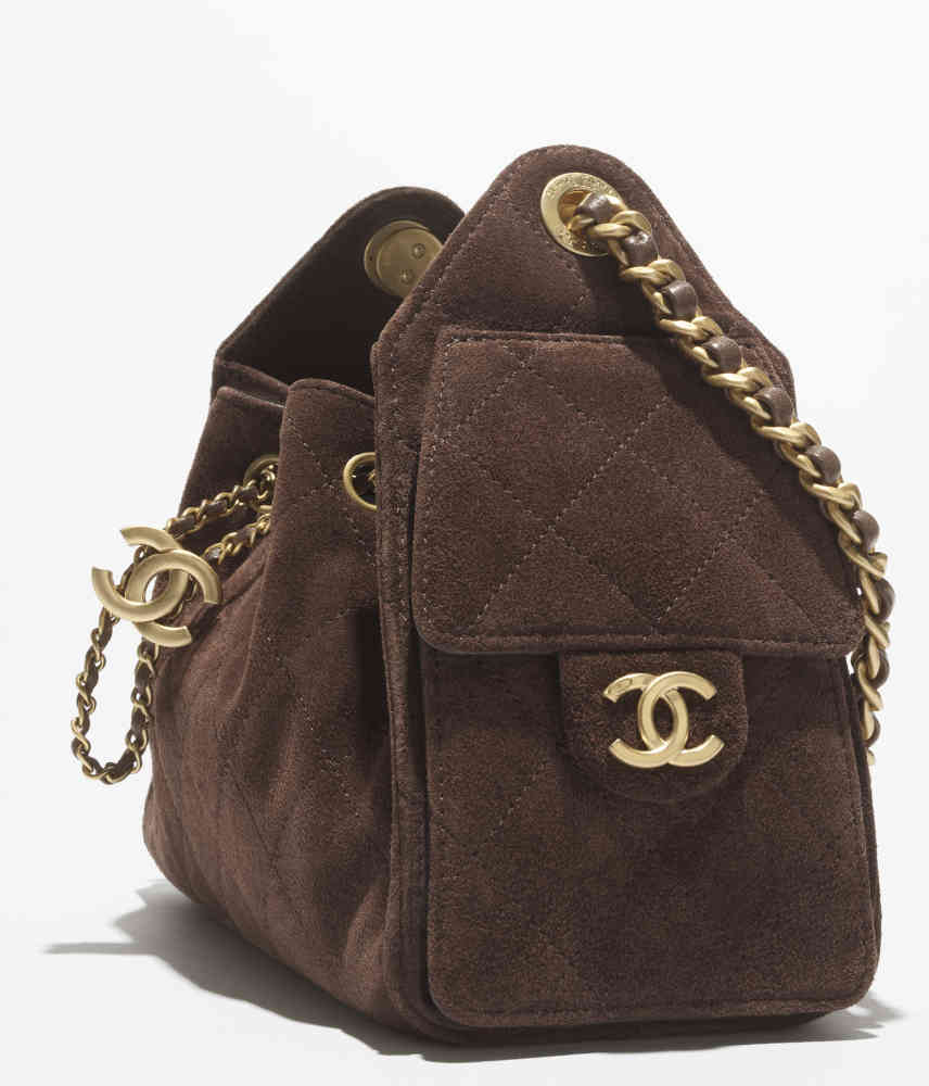 Chanel Maxi Dark Brown Iconic Shoulder Bag-thumb-3