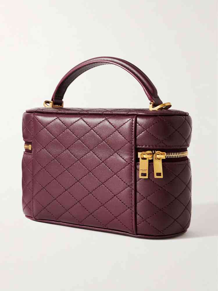 YSL Gaby Vanity Small Wine HandBag-1
