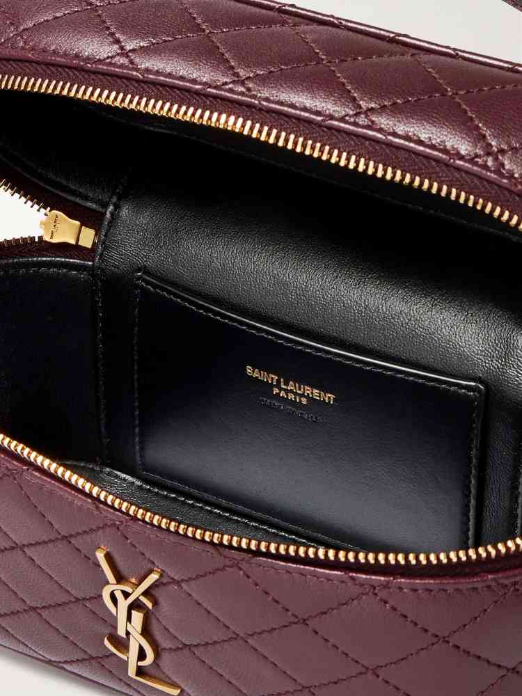 YSL Gaby Vanity Small Wine HandBag-4