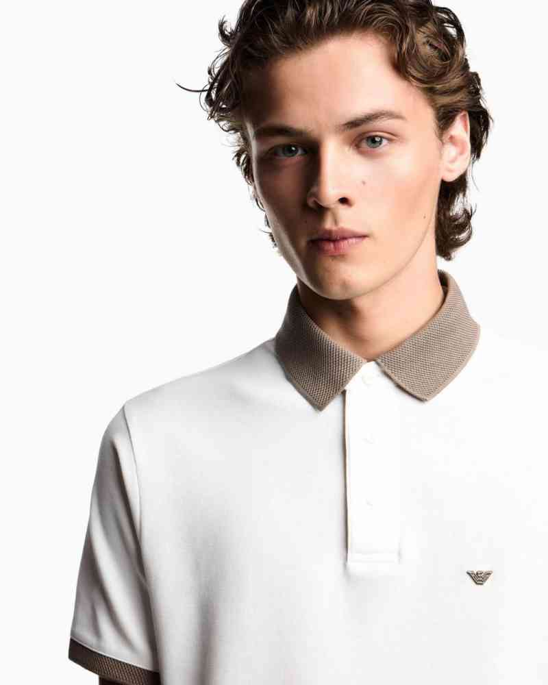 Emporio Armani White Premium Quality Polo T-shirt-1