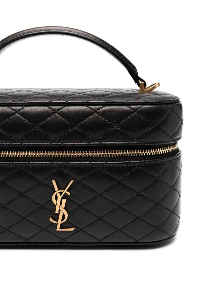 YSL Gaby Vanity Small Black HandBag-thumb-3