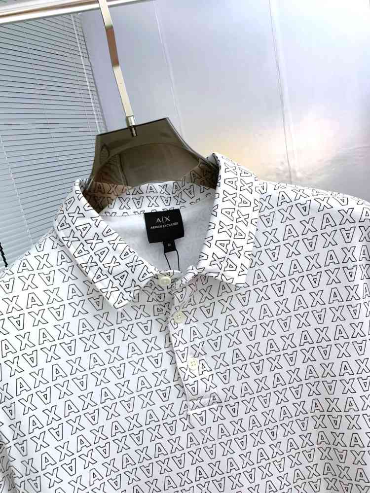 Armani Exchange White Premium Quality Polo Shirt-thumb-5