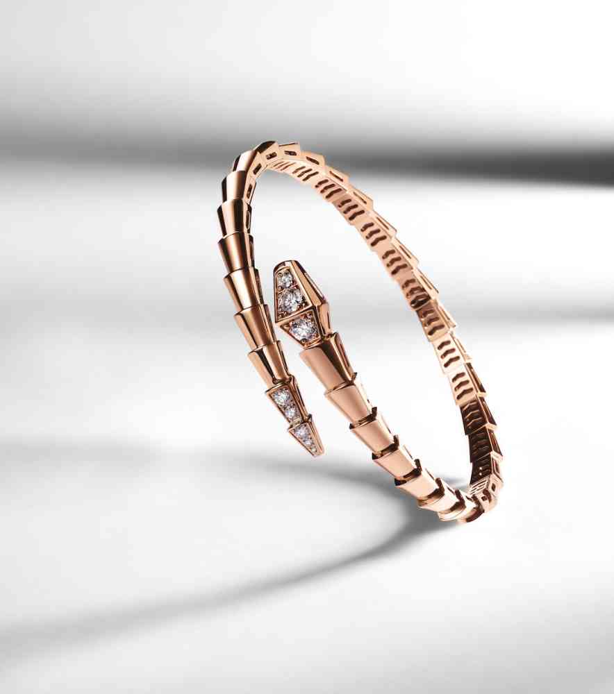 Bvlgari Rose/Golden Serpenti Viper Bracelet-1