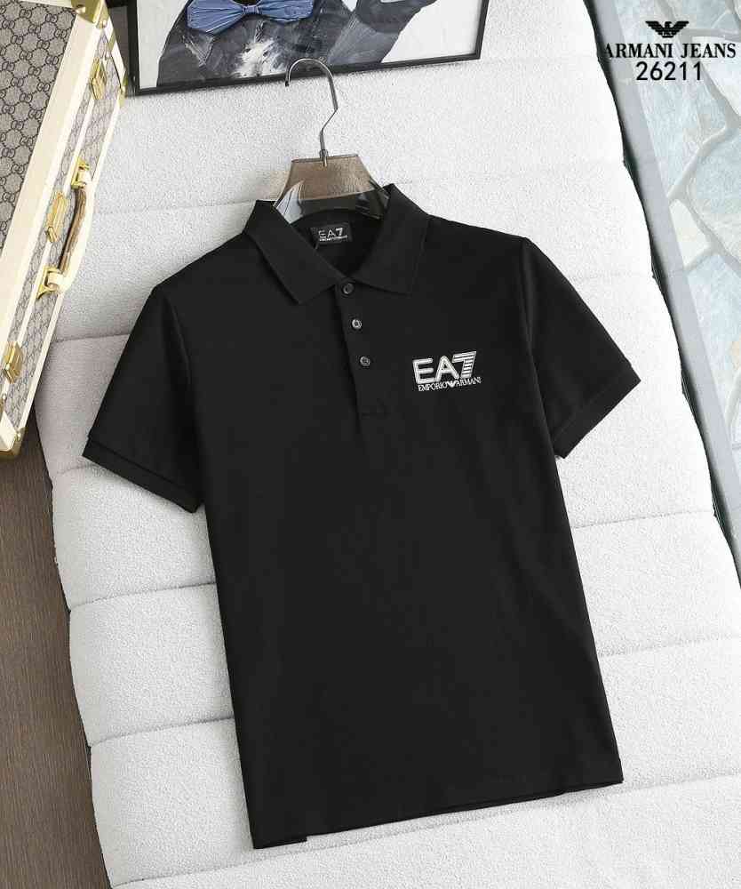 Emporio Armani Black Premium Quality Polo T-shirt-thumb-4