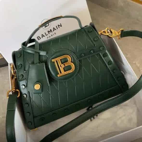 Green Balmain Brown Premium Quality HandBags