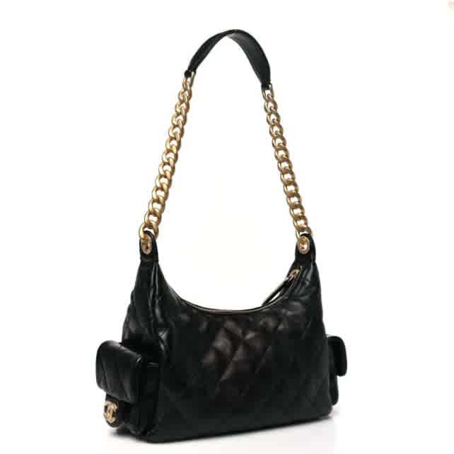 Chanel 25C Black Premium Shoulder Bag-1