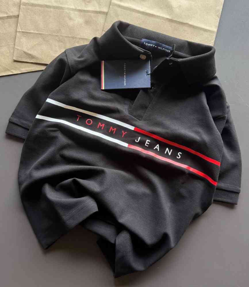 Tommy Hilfiger Black Kids Premium Quality T-shirt-thumb-2