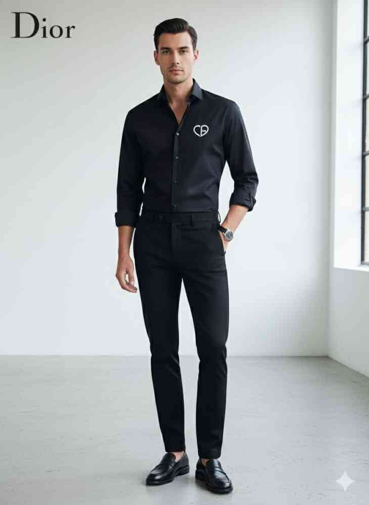 Dior Black Premium Quality Shirt-thumb-1