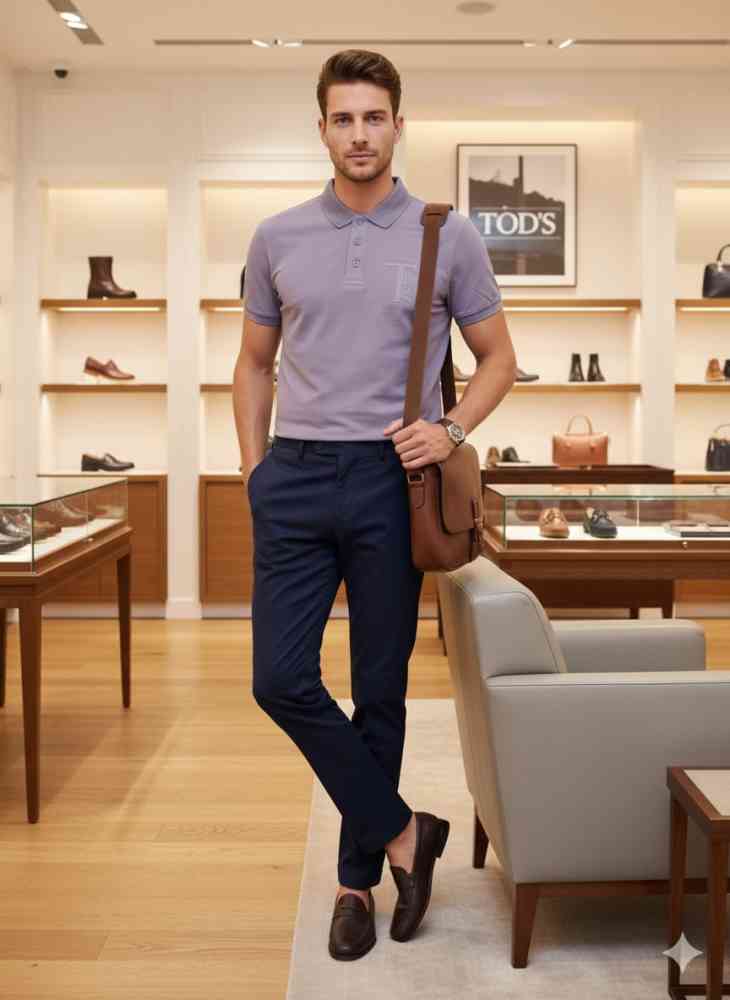 Tod's Purple Premium Quality T-shirt-thumb-0