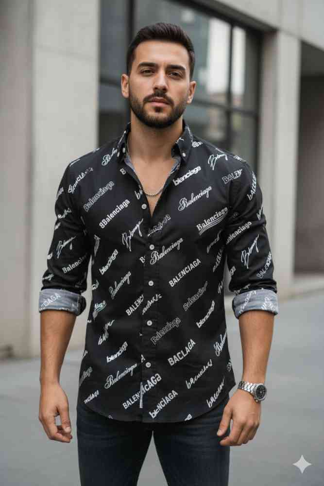 Balenciaga Black Premium Quality Shirt-thumb-1