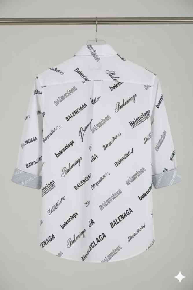 Balenciaga White Premium Quality Shirt-thumb-2