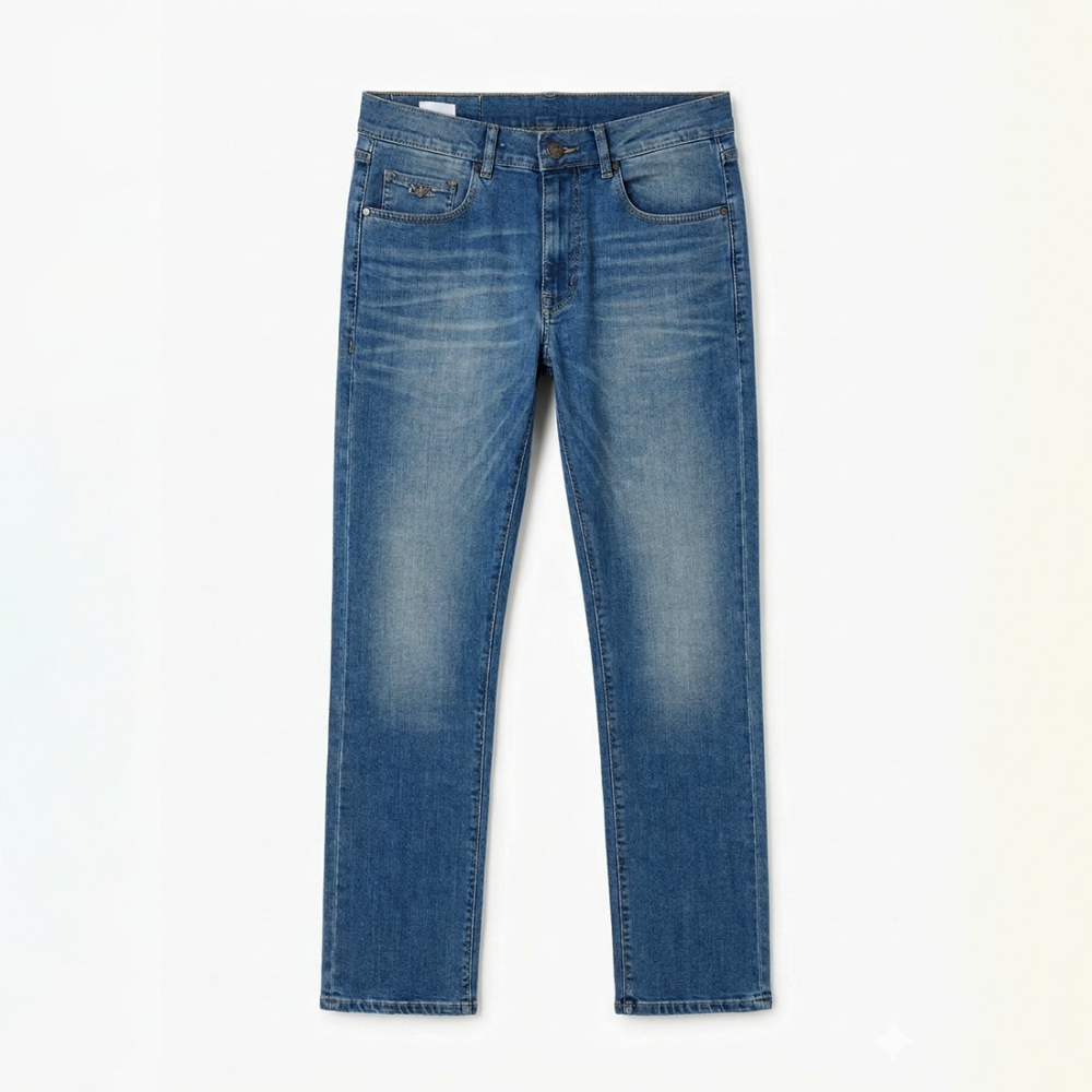 Light Blue Emporio Armani Dark Blue Premium Quality Jeans