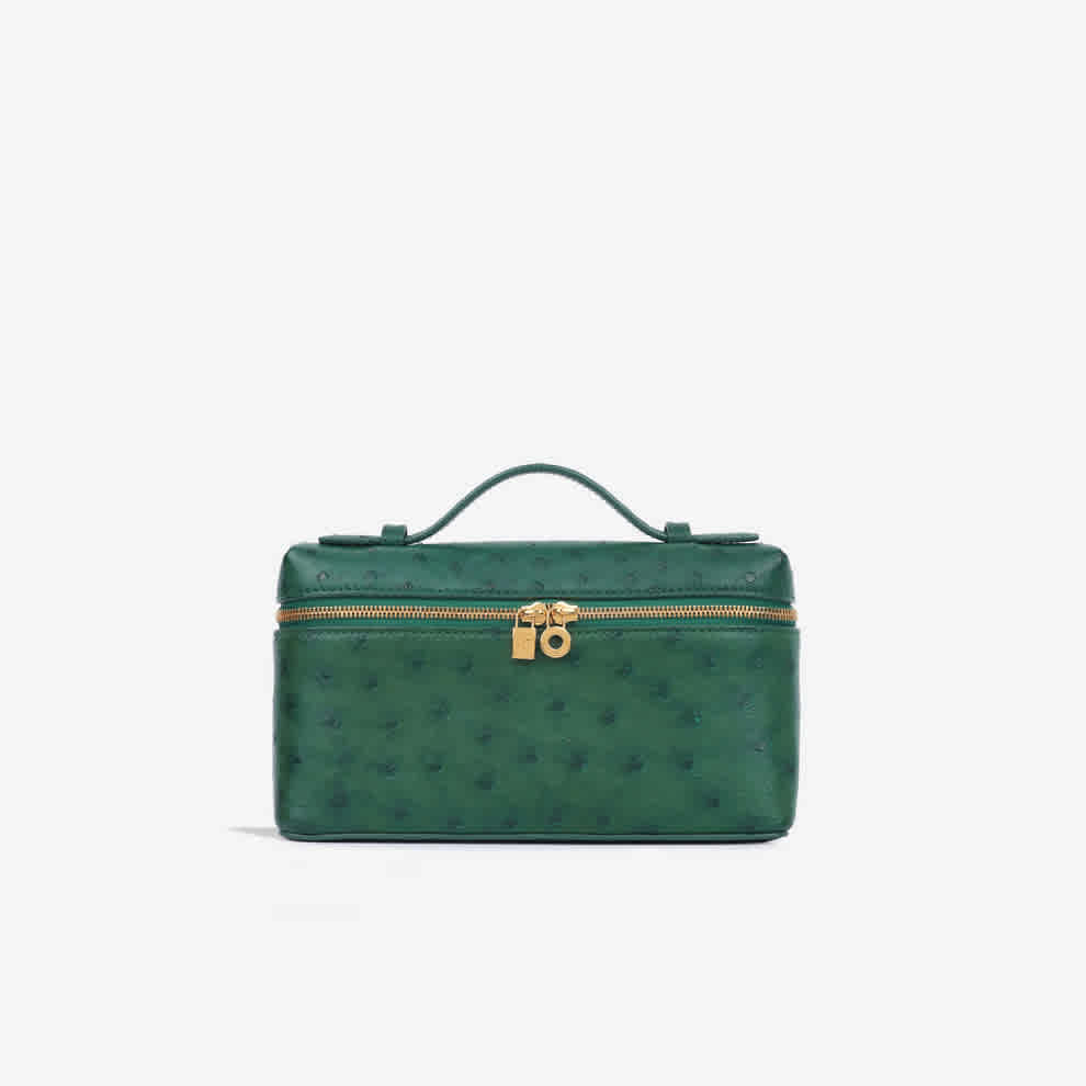 Loro Piana L19 Green Handbag-thumb-2