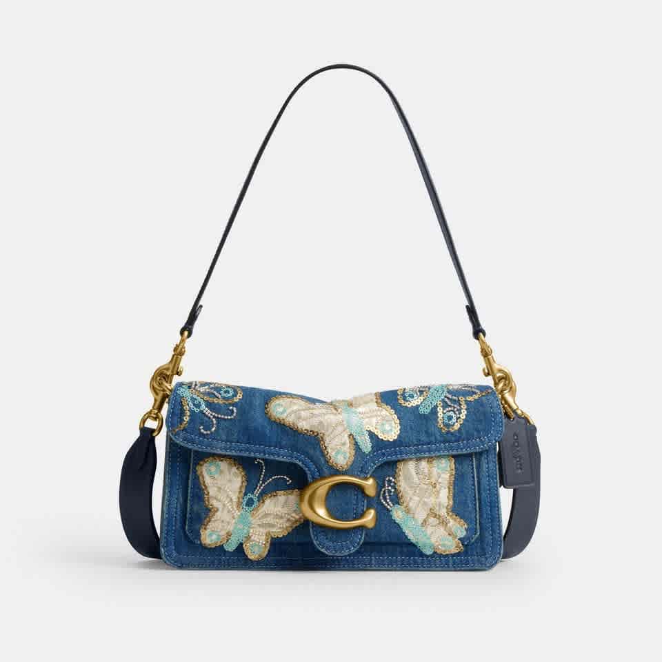 Coach Blue Tabby Shoulder Bag-thumb-0