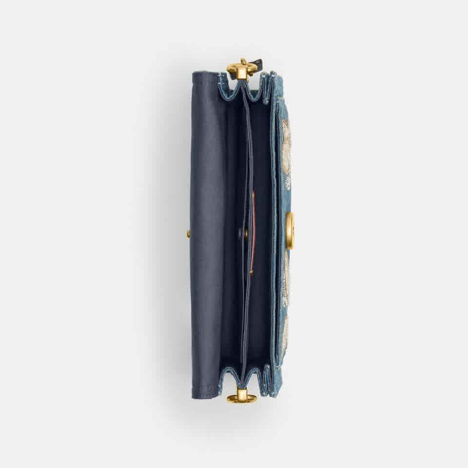 Coach Blue Tabby Shoulder Bag-thumb-1