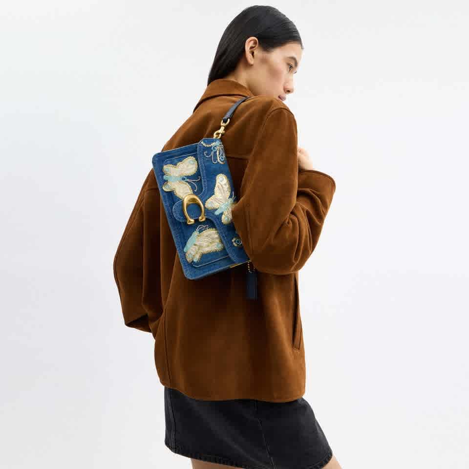 Coach Blue Tabby Shoulder Bag-thumb-4