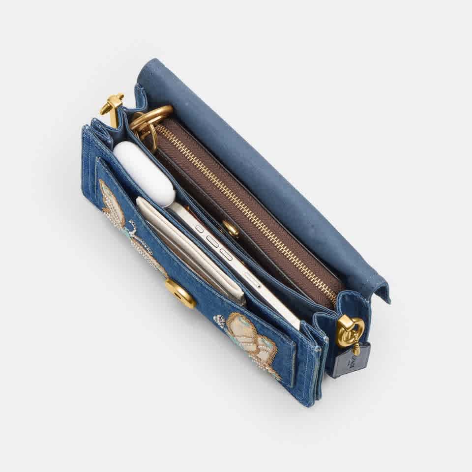 Coach Blue Tabby Shoulder Bag-thumb-2