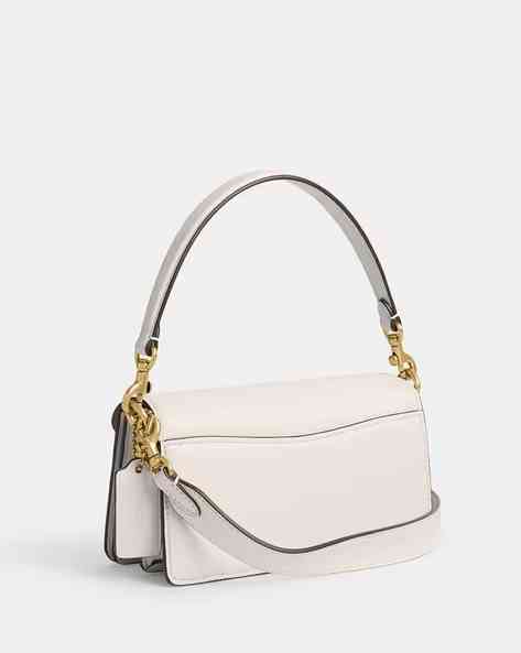 Coach C Logo Tabby 20 White Shoulder Bag-2