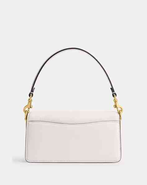Coach C Logo Tabby 20 White Shoulder Bag-3