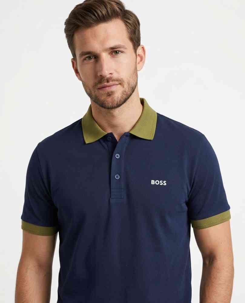 Blue Hugo Boss Green Premium Quality Polo Tees