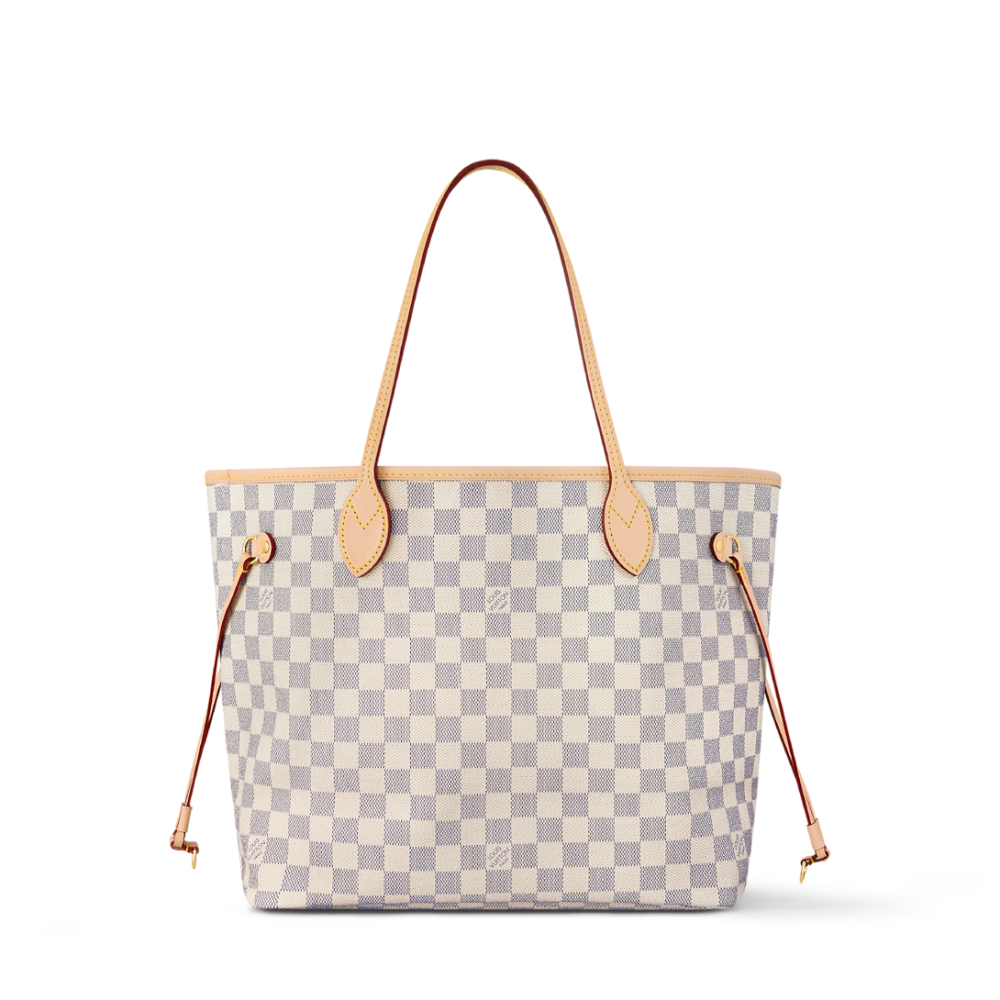 Louis Vuitton Neverfull White MM Tote Bag-thumb-0