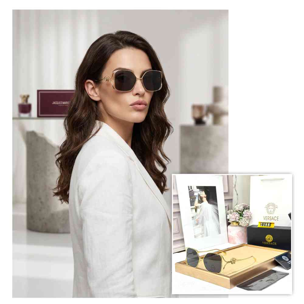 Versace Black Premium Women's Sunglasses-thumb-3