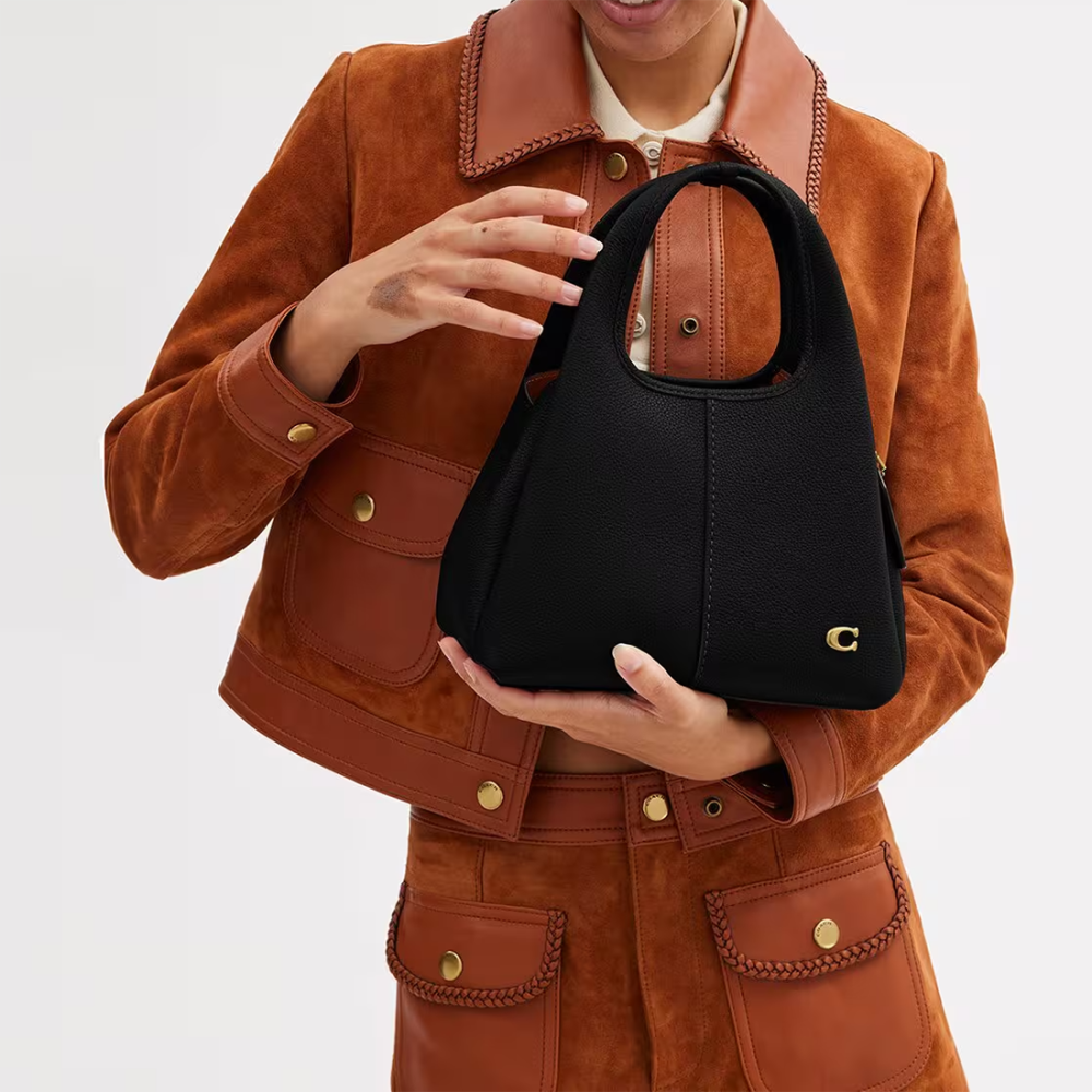 Coach Lana Black Shoulder Bag-thumb-3