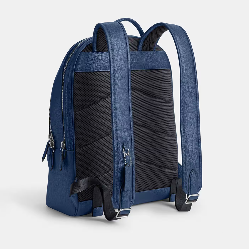 Coach Charter Blue Backpack in Signature Leather-1