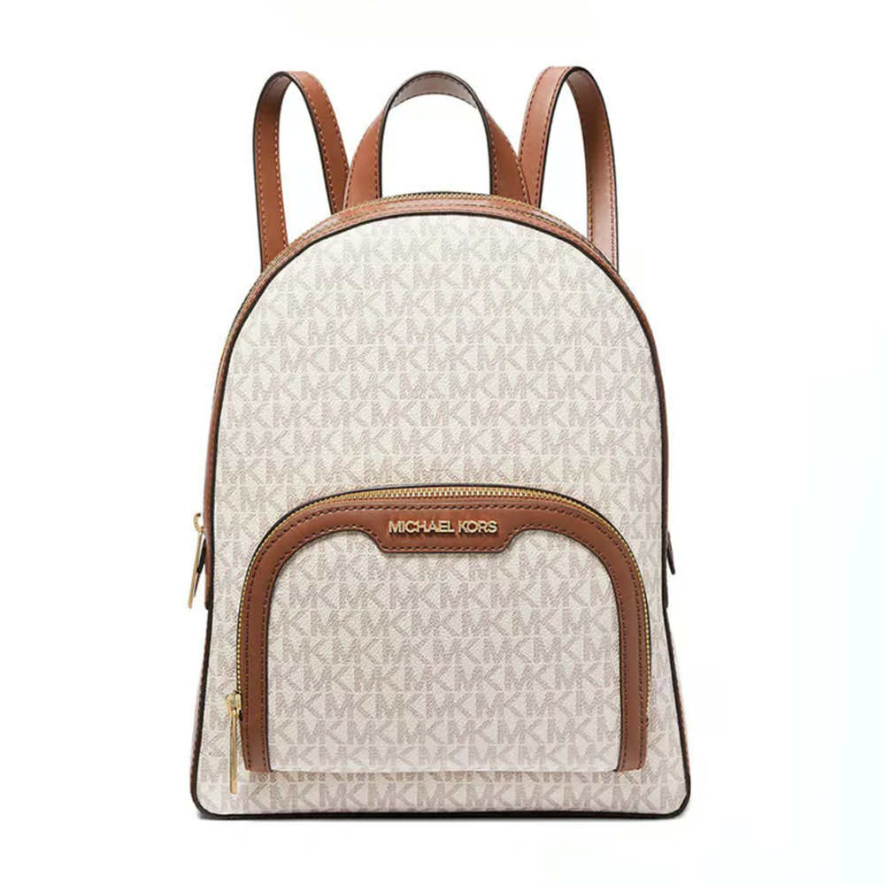 Michael Kors MK Jaycee Cream Backpack-thumb-0