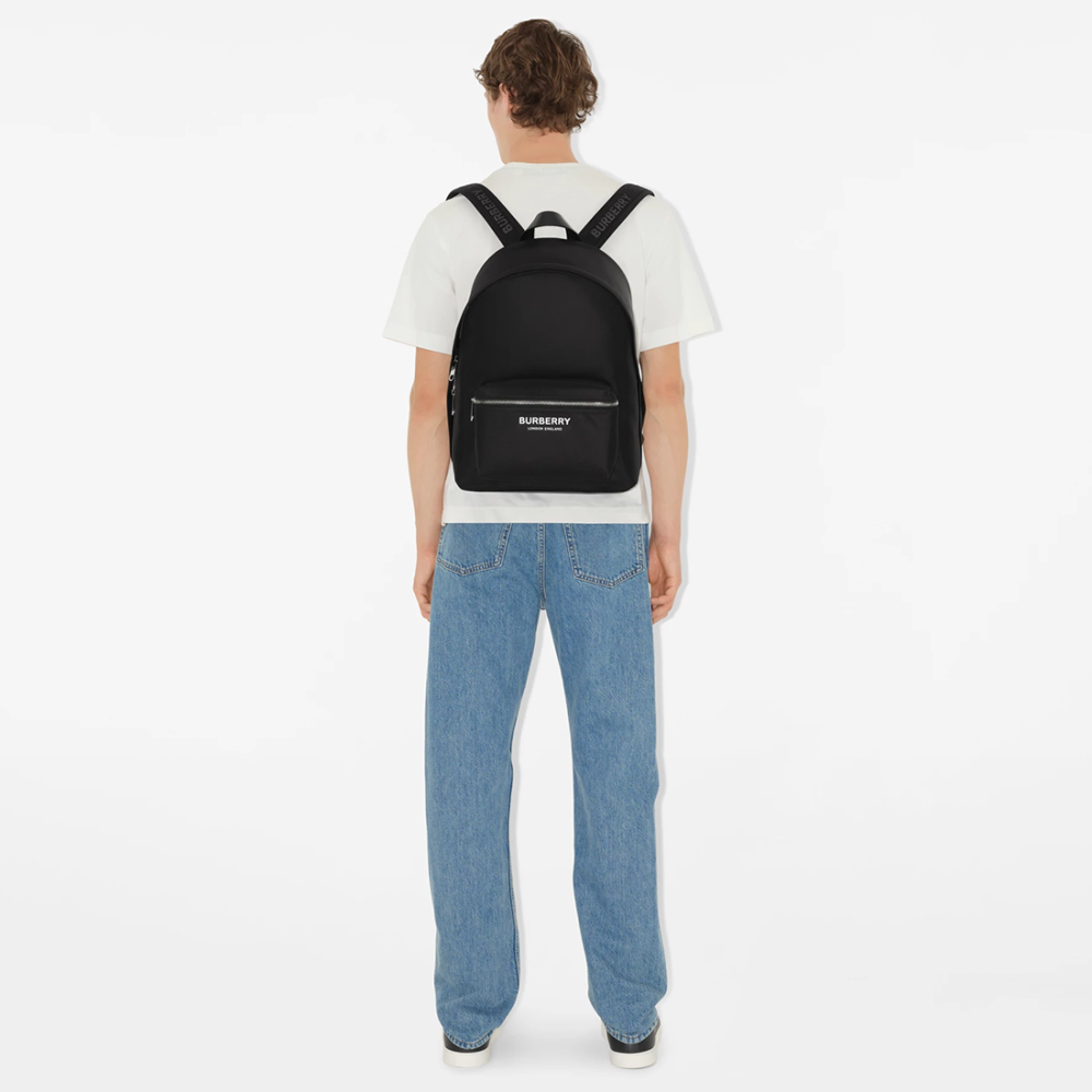 Burberry Black Premium Vertical Paddy Crossbody Bag-thumb-3
