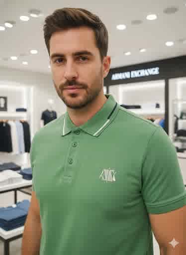 Armani Exchange Green Premium Quality T-shirt-thumb-1