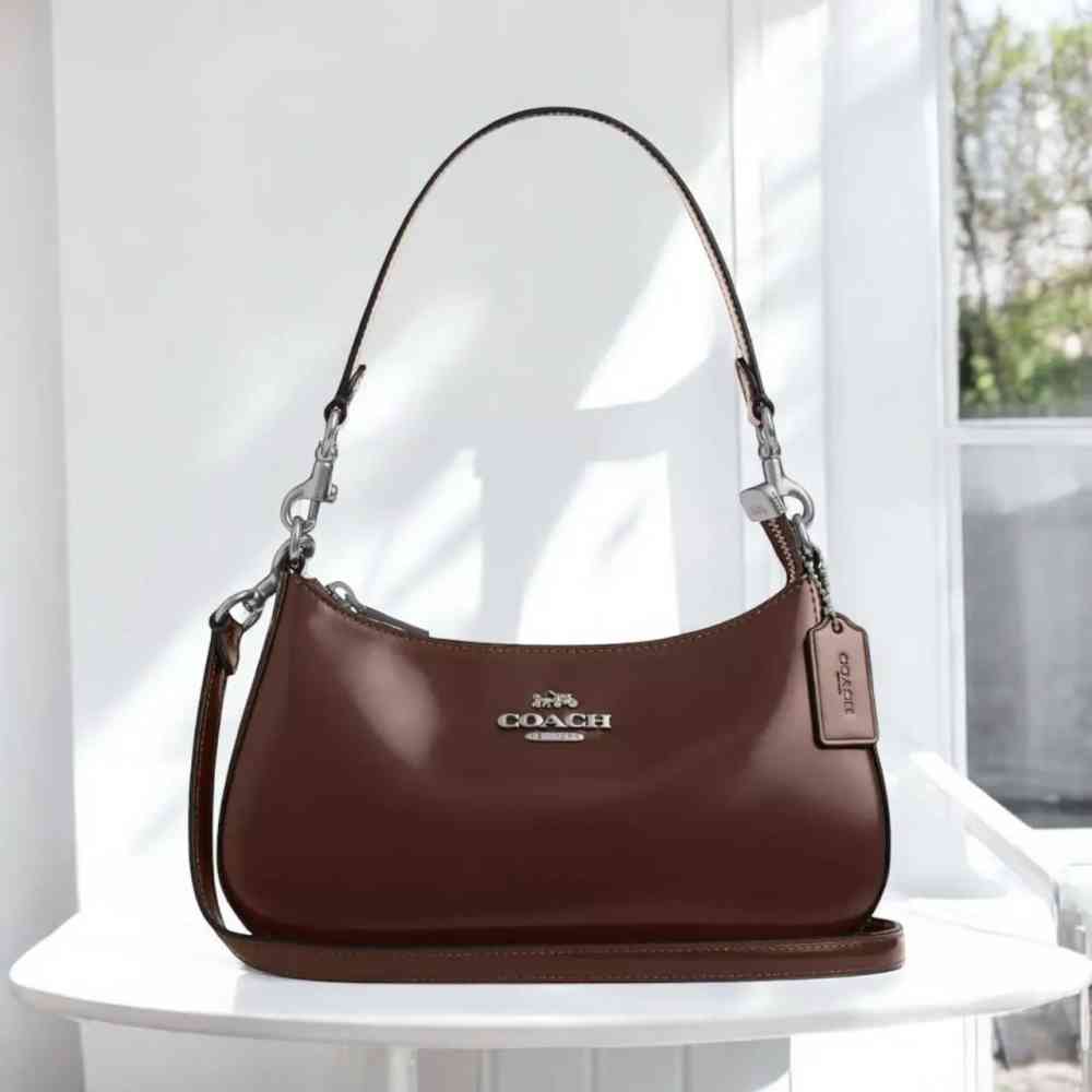 Coach Teri Novelty Brown Shoulder Bag-thumb-0