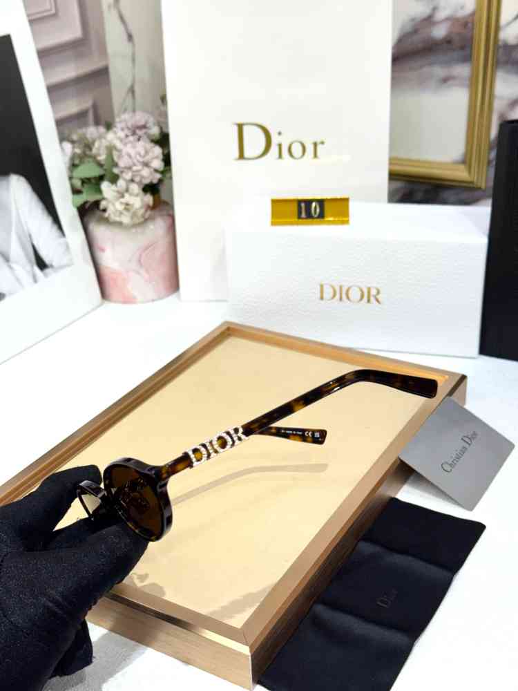 Dior Brown Premium Women's Sunglasses-thumb-3