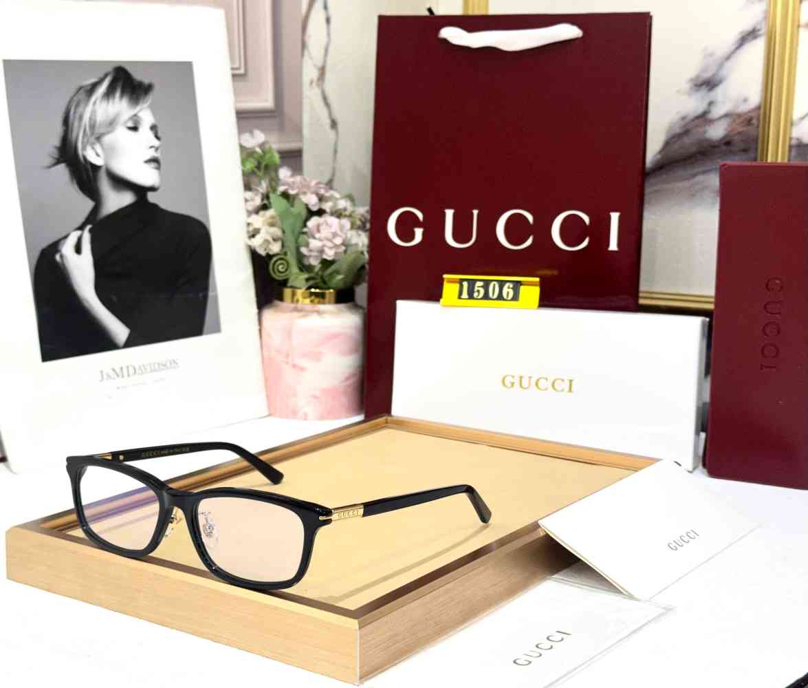 Gucci Black GG Women's Sunglasses-thumb-0