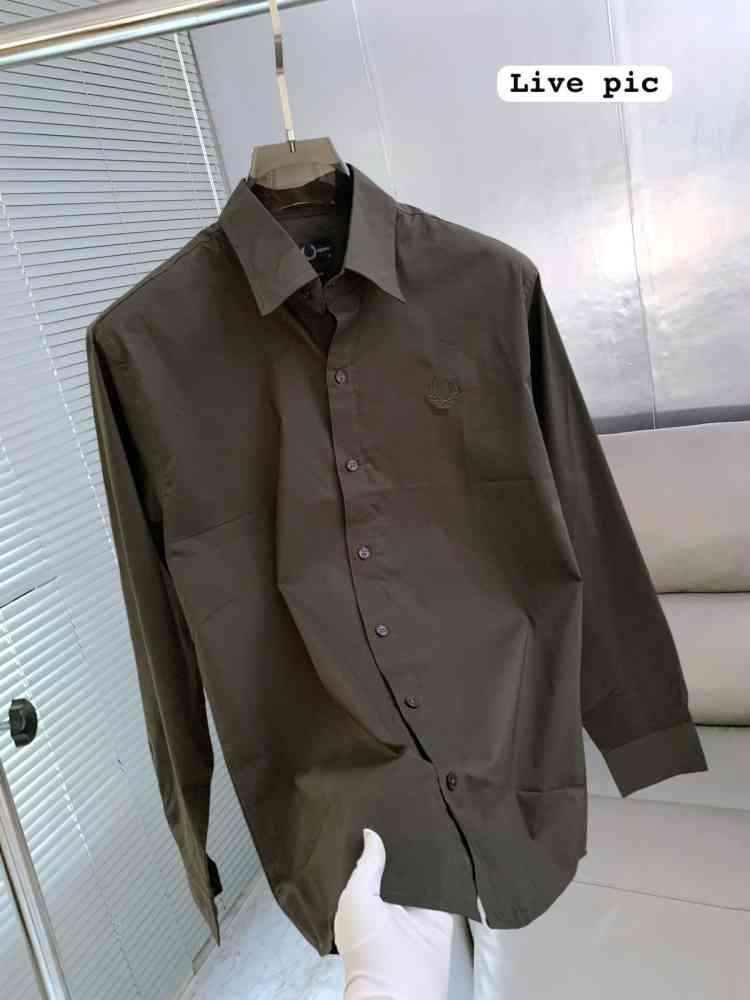 Fred Perry Dark Green Premium Quality Shirt-thumb-1