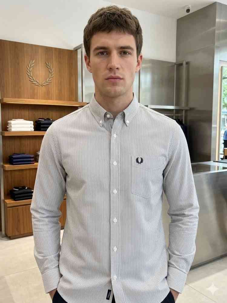 Fred Perry White Premium Quality Shirt-thumb-0