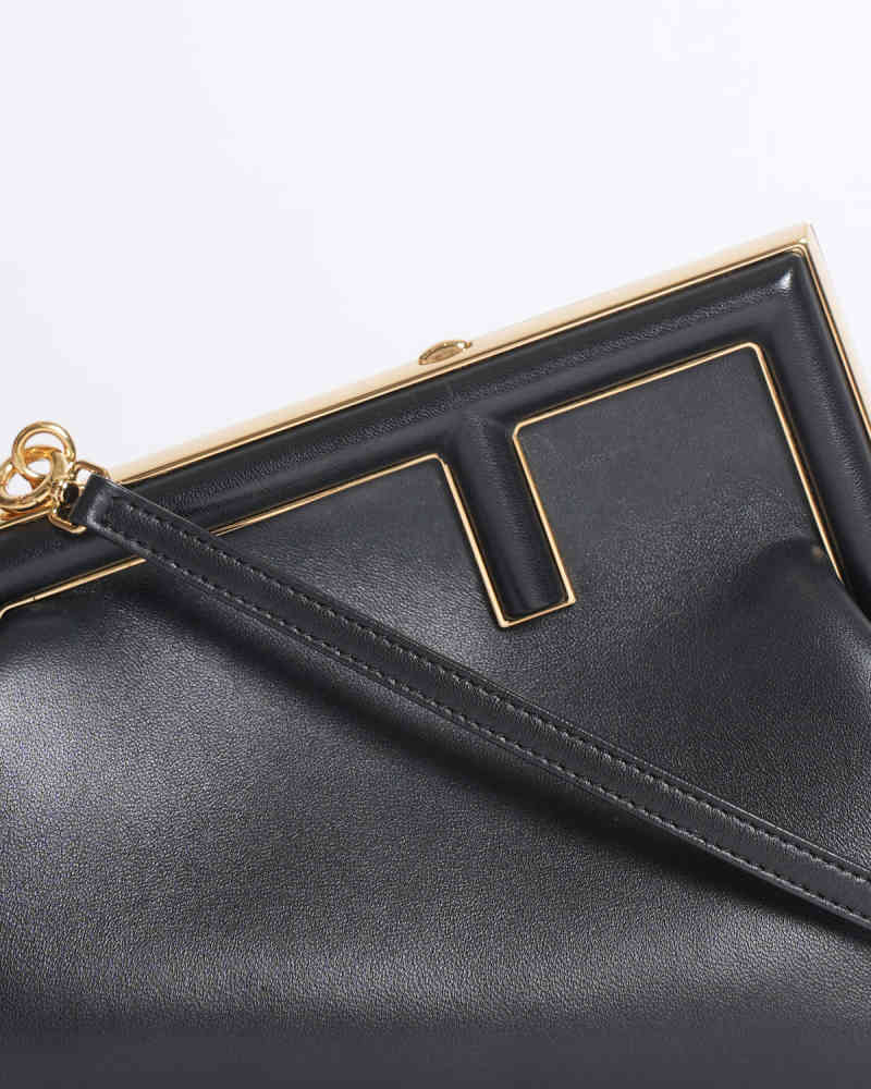 Fendi First Small Black leather Clutch bag-thumb-1
