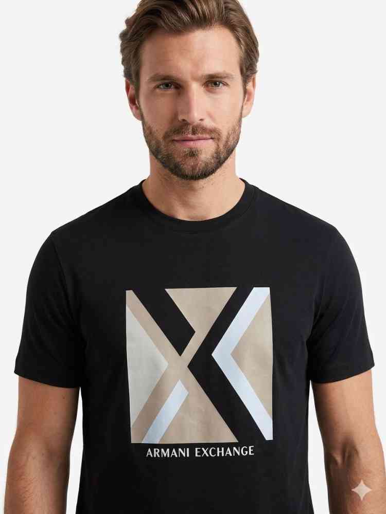 Armani Exchange Black Premium Quality T-Shirt-thumb-0