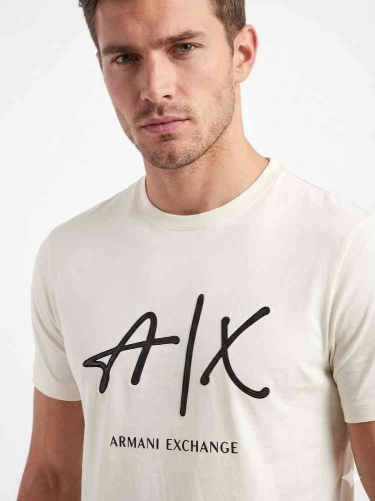 Cream Armani Exchange Black Premium Quality T-Shirt