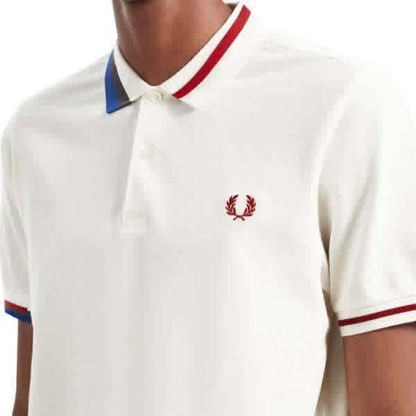 Fred Perry Embroidered logo White Premium T-shirt-thumb-1