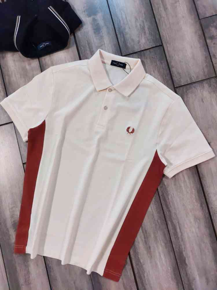 Fred Perry Embroidered logo White Premium T-shirt-thumb-1