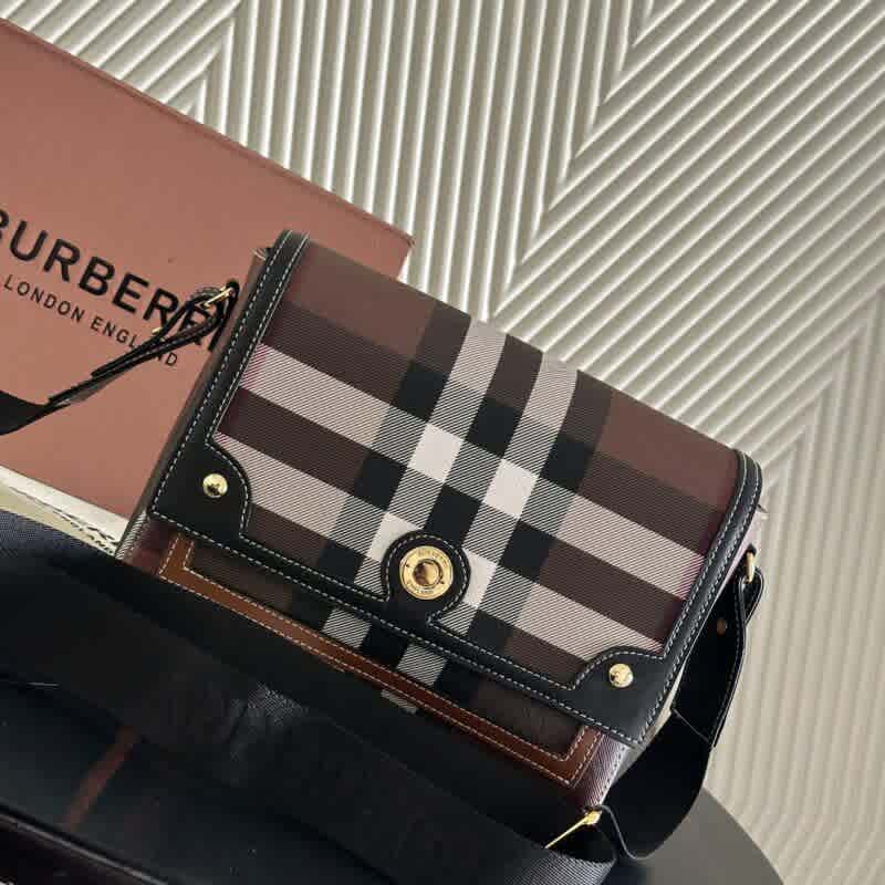Burberry Vintage Note check Brown Sling Bag-thumb-1