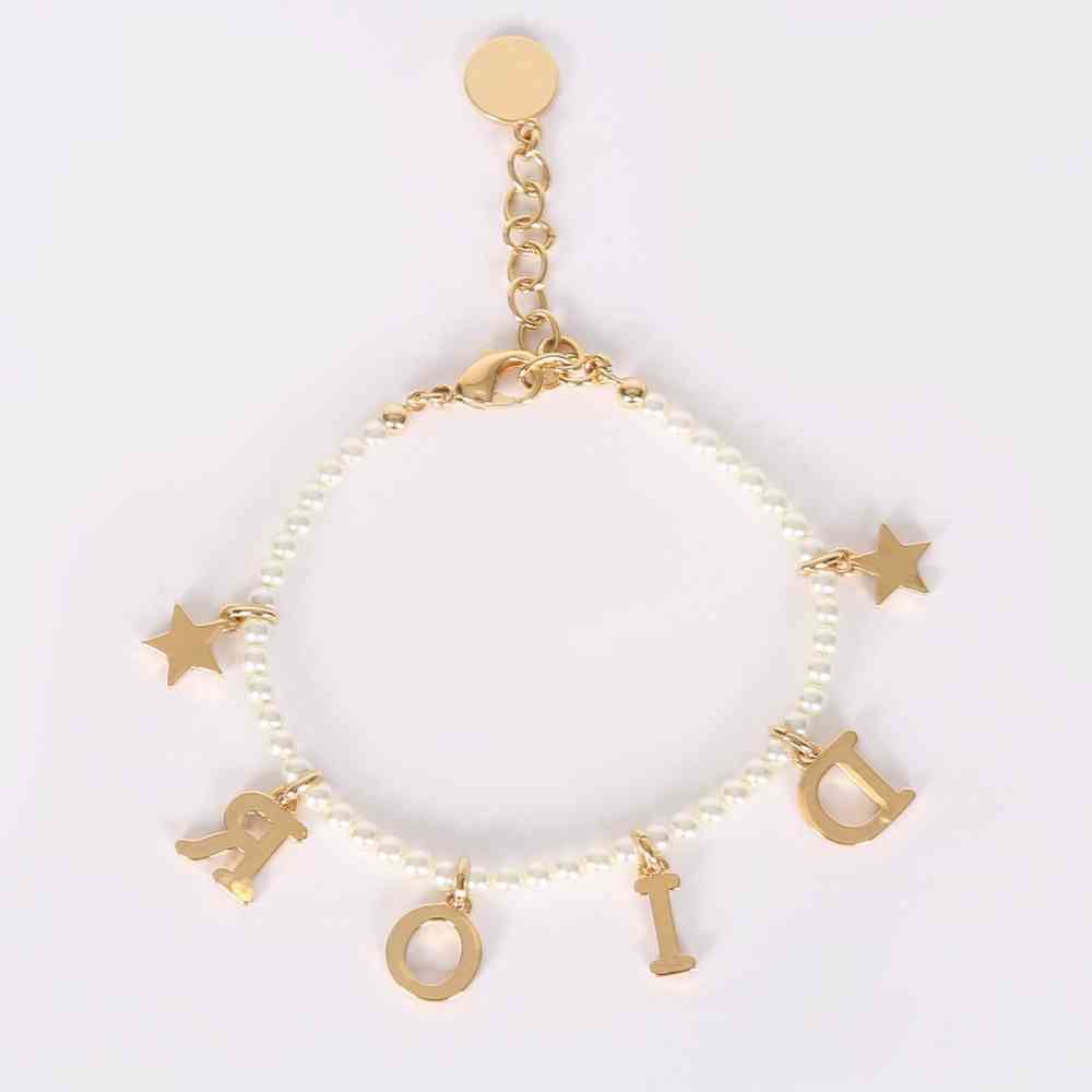 Dior Pearl Star Gold Color Women’s Bracelet-1