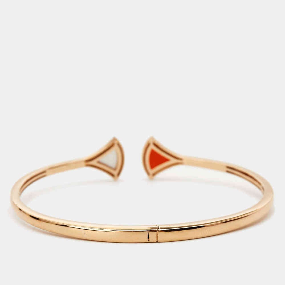 Bvlgari Divas' Dream 18K Rose Gold Open Cuff Bracelet-thumb-1