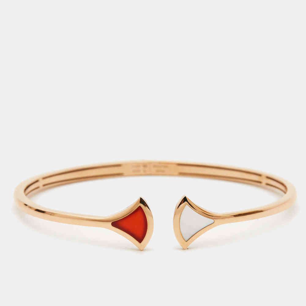 Bvlgari Divas' Dream 18K Rose Gold Open Cuff Bracelet-thumb-0