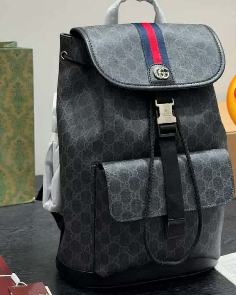 Gucci GG Ophidia Black Backpack-thumb-1