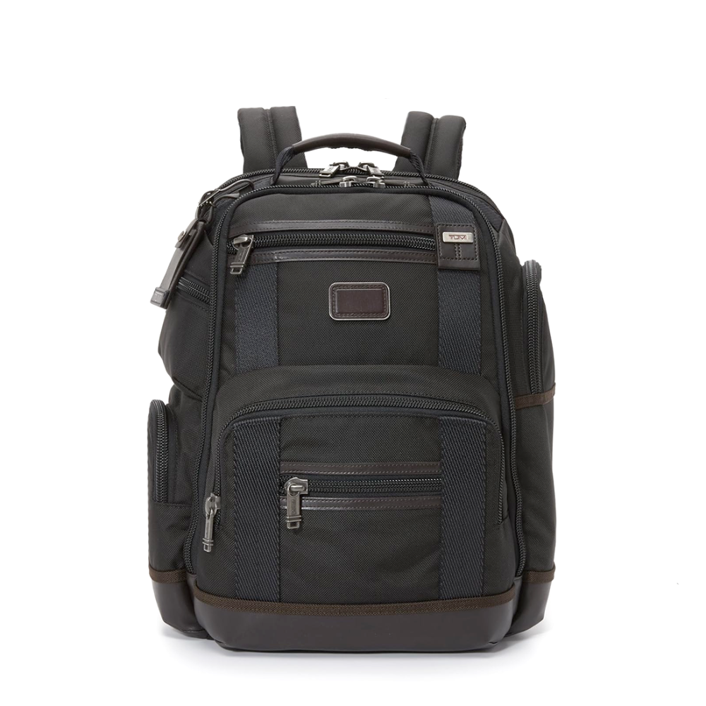 Tumi Alpha Bravo Briefcase Black Backpack-thumb-0