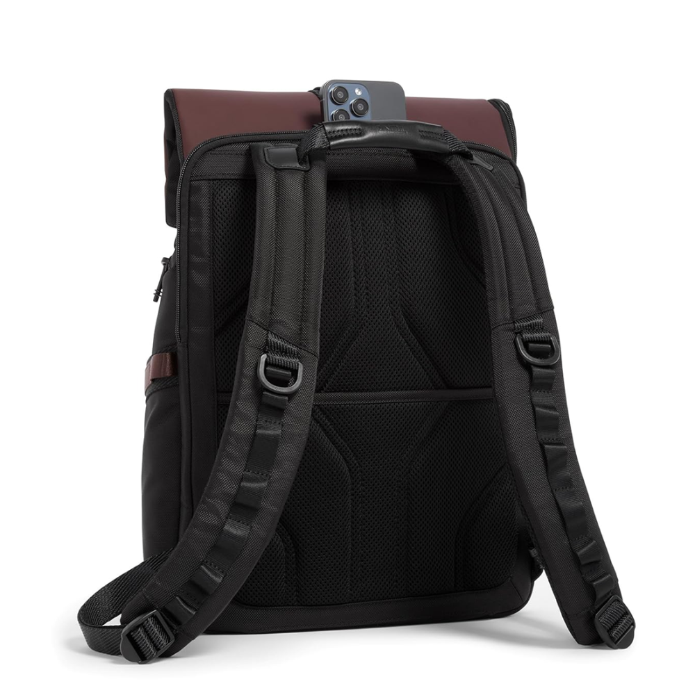 Tumi Alpha Bravo Logistics Flap Lid Wine Backpack-thumb-2